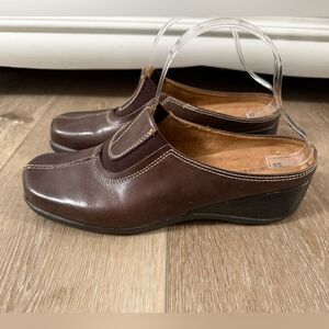 Naturalizer Women's Brown Leather Slip-On Shoes Size 8